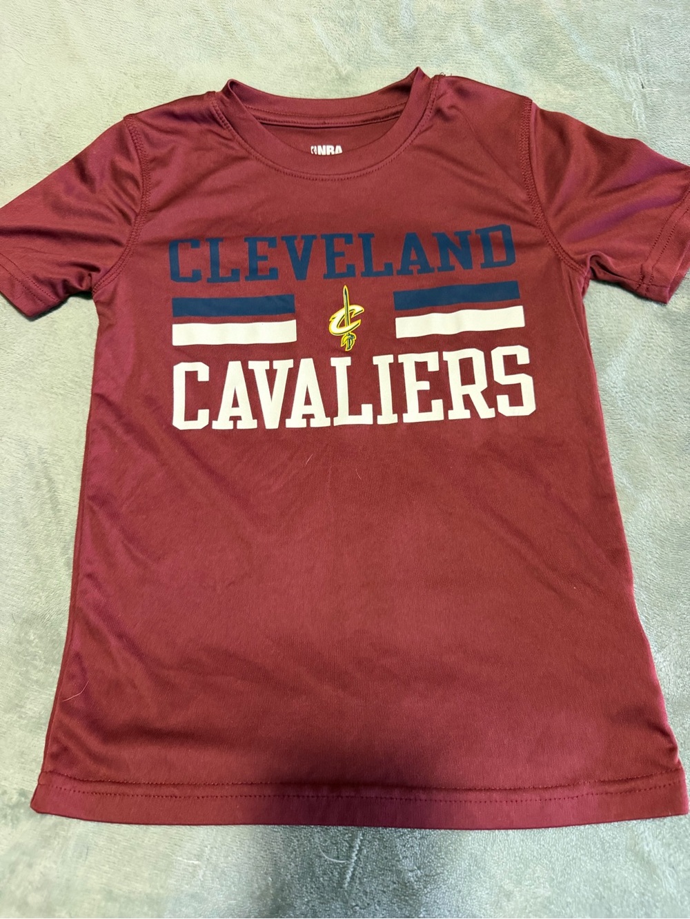 NBA Cleveland Cavaliers Youth Maroon Tee with Navy & White Accents